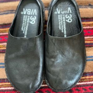 Viba Slide black leather 39